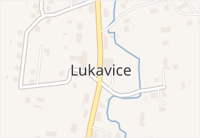 Lukavice v obci Lukavice - mapa části obce