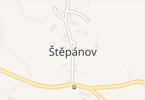 Štěpánov v obci Lukov - mapa části obce