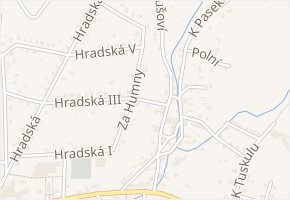 Fojtství v obci Lukov - mapa ulice