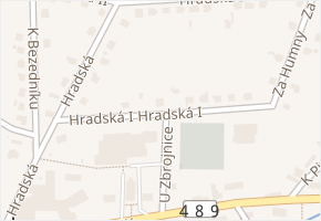 Hradská I v obci Lukov - mapa ulice