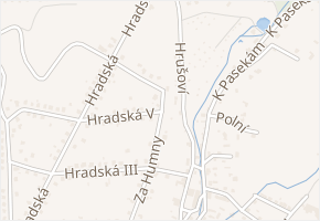 Hradská V v obci Lukov - mapa ulice