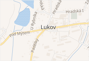 Padělky v obci Lukov - mapa ulice