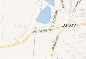 Pod Mýtem v obci Lukov - mapa ulice