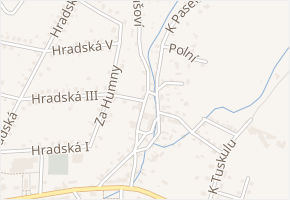 U Pivovaru v obci Lukov - mapa ulice