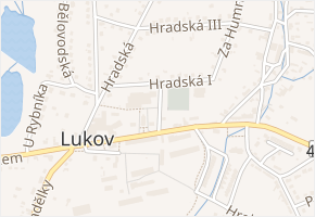 U Zbrojnice v obci Lukov - mapa ulice
