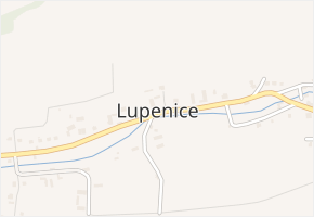 Lupenice v obci Lupenice - mapa části obce