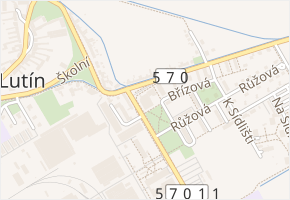 Olomoucká v obci Lutín - mapa ulice