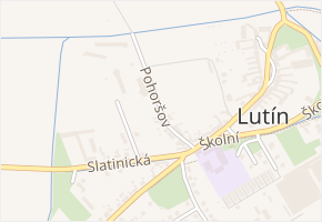 Pohoršov v obci Lutín - mapa ulice
