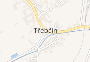 Třebčín v obci Lutín - mapa části obce