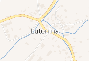 Lutonina v obci Lutonina - mapa části obce