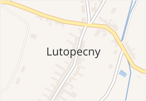 Lutopecny v obci Lutopecny - mapa části obce