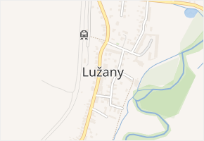 Lužany v obci Lužany - mapa části obce