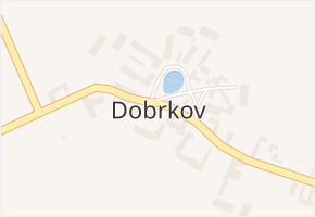 Dobrkov v obci Luže - mapa části obce