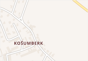 Košumberk v obci Luže - mapa části obce