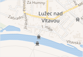 1. máje v obci Lužec nad Vltavou - mapa ulice