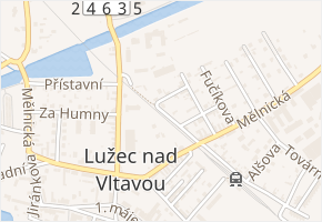 Kmochova v obci Lužec nad Vltavou - mapa ulice