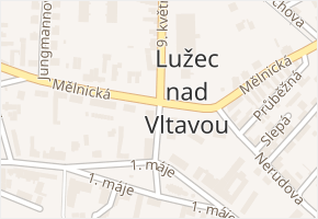 Lužec nad Vltavou v obci Lužec nad Vltavou - mapa části obce