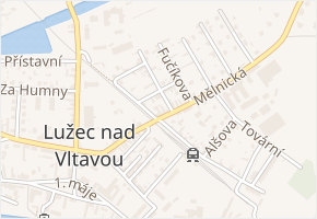 Mělnická v obci Lužec nad Vltavou - mapa ulice
