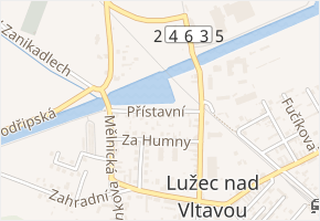 Přístavní v obci Lužec nad Vltavou - mapa ulice