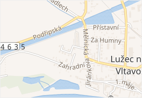 Šmeralova v obci Lužec nad Vltavou - mapa ulice