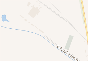 V Zanikadlech v obci Lužec nad Vltavou - mapa ulice