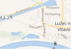 Za Rybníkem v obci Lužec nad Vltavou - mapa ulice