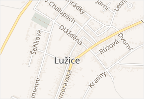 Pekařská v obci Lužice - mapa ulice