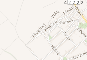 Vinařská v obci Lužice - mapa ulice