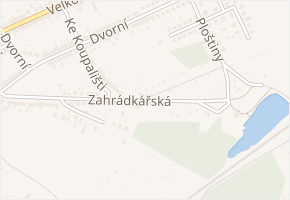 Zahrádkářská v obci Lužice - mapa ulice