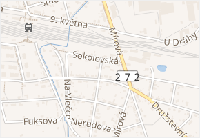 Brožíkova v obci Lysá nad Labem - mapa ulice