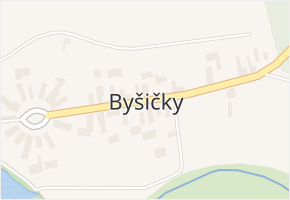 Byšičky v obci Lysá nad Labem - mapa části obce