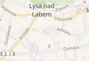 Havlíčkovo nám. v obci Lysá nad Labem - mapa ulice