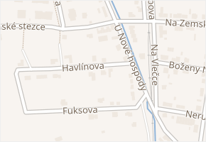 Havlínova v obci Lysá nad Labem - mapa ulice