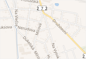 Hořejší v obci Lysá nad Labem - mapa ulice