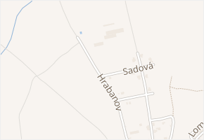 Hrabanov v obci Lysá nad Labem - mapa ulice