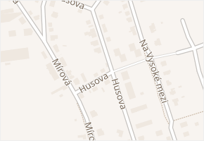Husova v obci Lysá nad Labem - mapa ulice