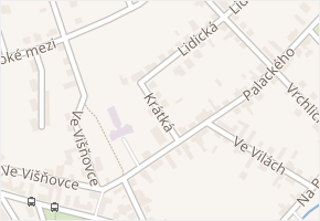 Krátká v obci Lysá nad Labem - mapa ulice