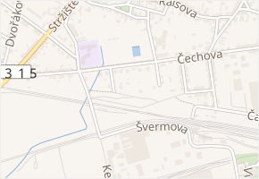 Kupkova v obci Lysá nad Labem - mapa ulice