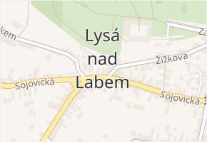 Lysá nad Labem v obci Lysá nad Labem - mapa části obce