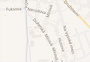 Mírová v obci Lysá nad Labem - mapa ulice
