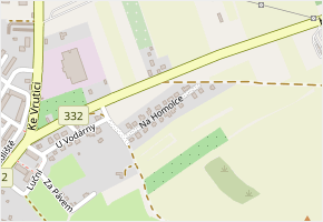Na Homolce v obci Lysá nad Labem - mapa ulice