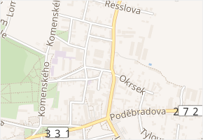 Na Písku v obci Lysá nad Labem - mapa ulice