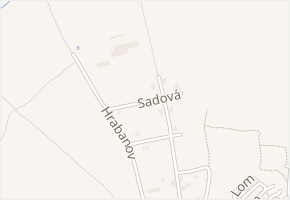 Sadová v obci Lysá nad Labem - mapa ulice