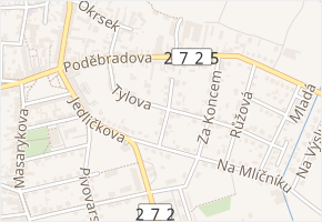 Skupova v obci Lysá nad Labem - mapa ulice