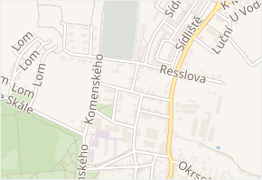 Šmeralova v obci Lysá nad Labem - mapa ulice