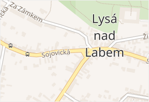 Sojovická v obci Lysá nad Labem - mapa ulice