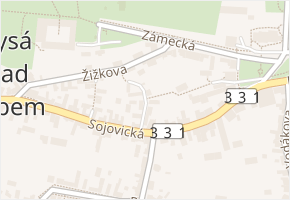 Šporkova v obci Lysá nad Labem - mapa ulice