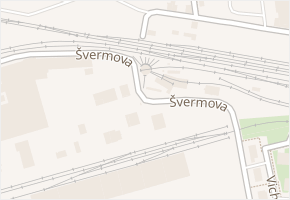 Švermova v obci Lysá nad Labem - mapa ulice