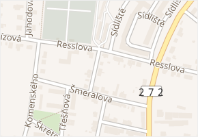 Třebízského v obci Lysá nad Labem - mapa ulice