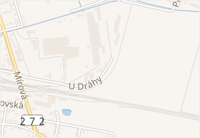 U Dráhy v obci Lysá nad Labem - mapa ulice